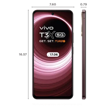Vivo T3x 5G (4GB RAM, 128GB, Crimson Bliss) Smart Phone
