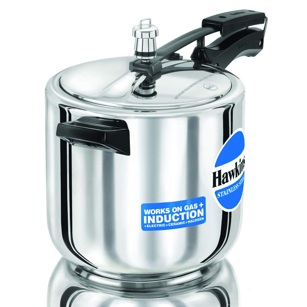 Hawkins 6 Litre Pressure Cooker Stainless Steel 1 Pcs 