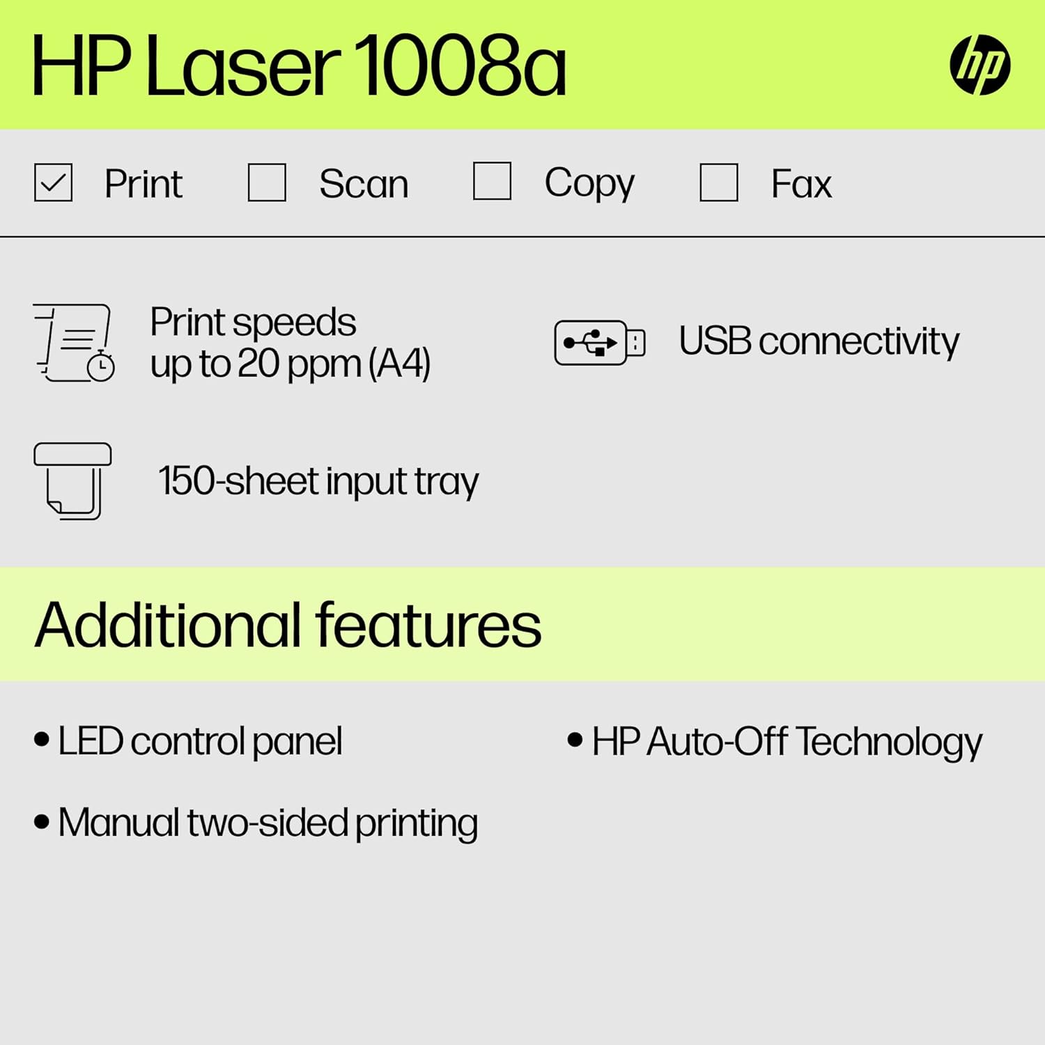 HP Laser 1008a Printer 1 Pcs