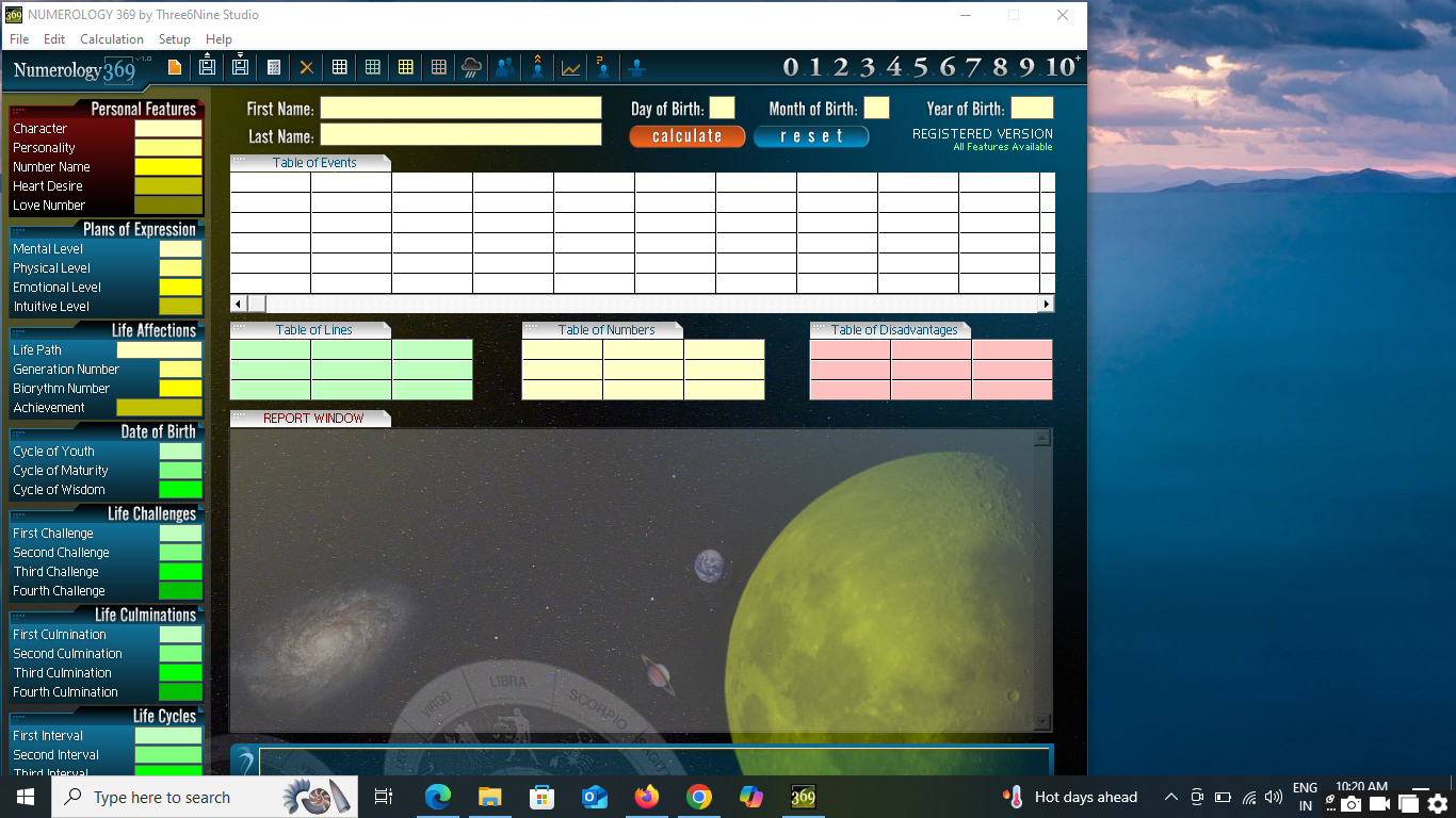 Numerology 369 Software ( Best Calculation tool for Numerology)